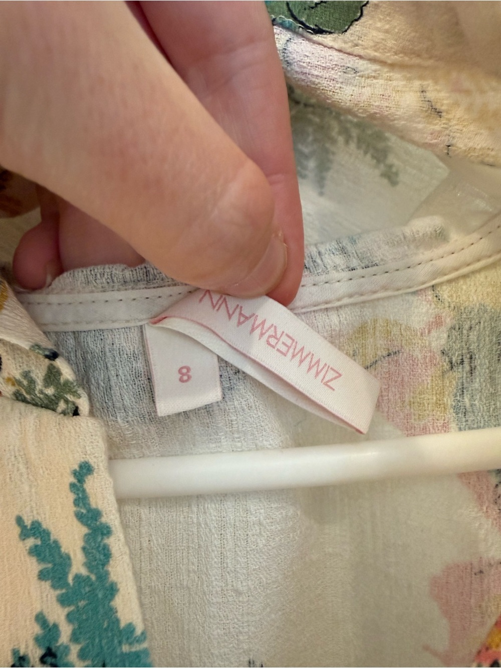 Girls hooded Zimmermann swim coverup - Picture 2 of 3